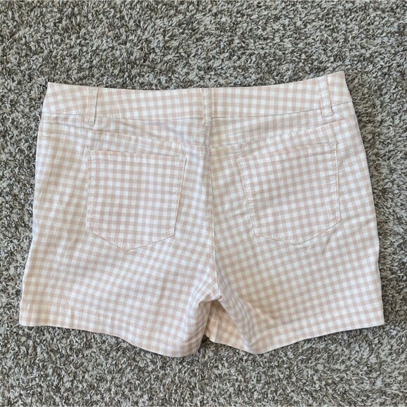 ⭐ 3/$15 Vintage Y2K D Jeans Size 14 Pink White Plaid Shorts - Picture 3 of 8